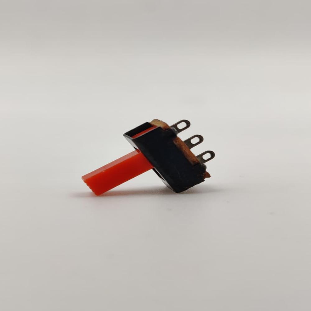 Slide Switch Red Knob 3 Pin Without Screw