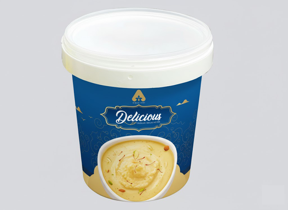 1100ml round containers