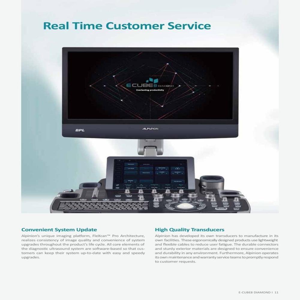 Alpinion Ultrasound Color Doppler Machine