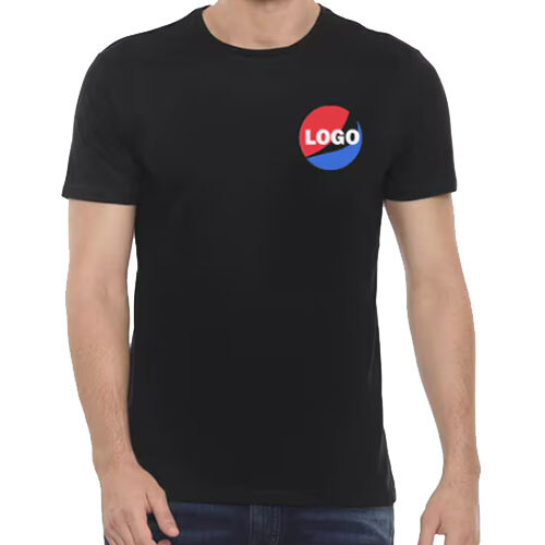 Round Neck T Shirts - Color: Black