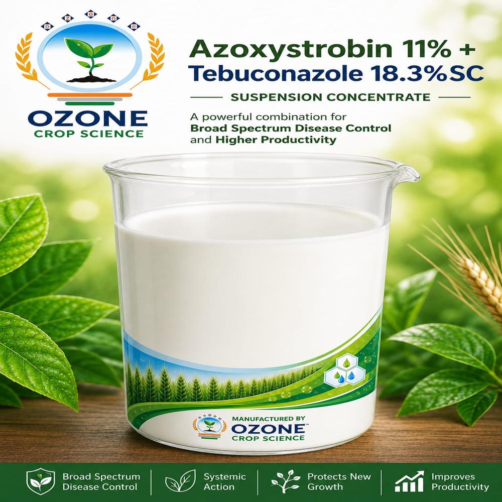 Azoxystrobin 11% Tebuconazole 18.3% W-w Sc - Application: Agriculture