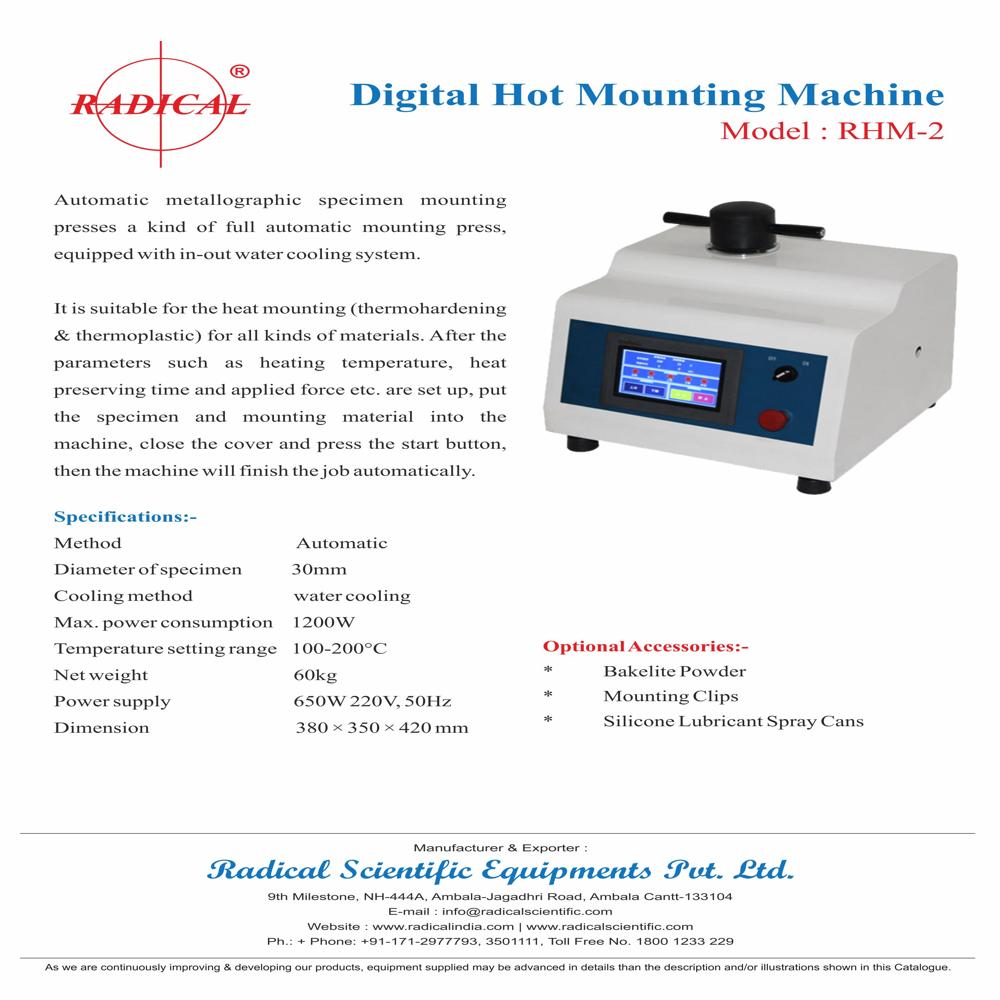 Digital Hot Mounting Machine Rhm-2 - Color: White
