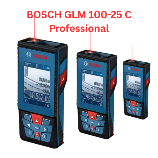 Bosch Glm 100-25 Professional Laser Distance Measurer - Material: Plastic