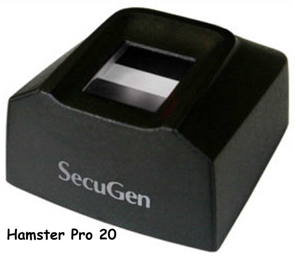 Secugen Hamster Pro 20 Fingerprint Reader - Application: Registry