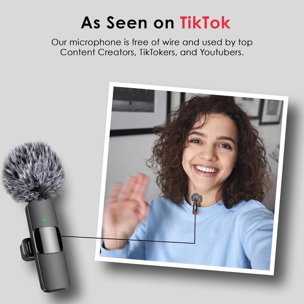  Dual Wireless Mic for Android & iPhone 