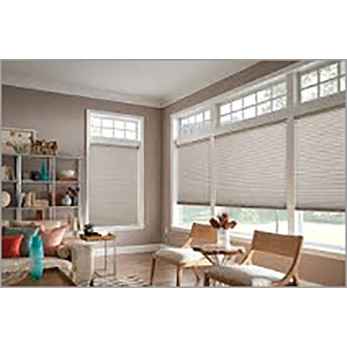 Translucent -Light Filtering Series Honeycomb Blinds - Color: Brown / White
