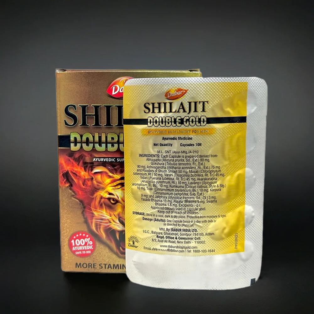 Dabur Shilajit Double Gold 10 Capsules