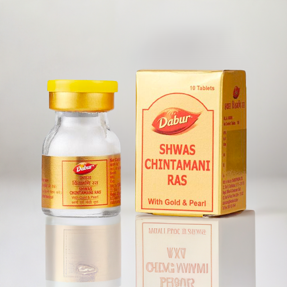 Dabur Shwas Chintamani Ras 10 Tablets - Age Group: For Adults