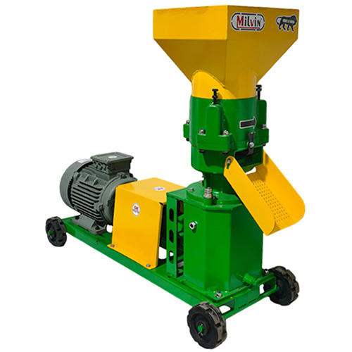 Three Roller Animal Feed Machine - Color: Yellow