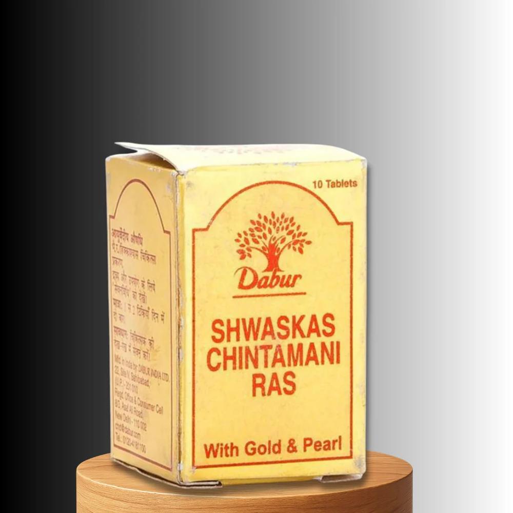 Dabur Shwaskas Chintamani Ras 10 Tablets