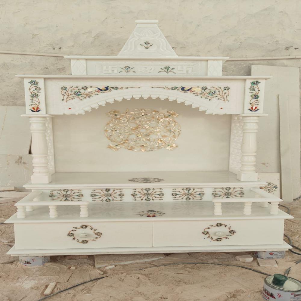 White Marble Temple - Size: Customise