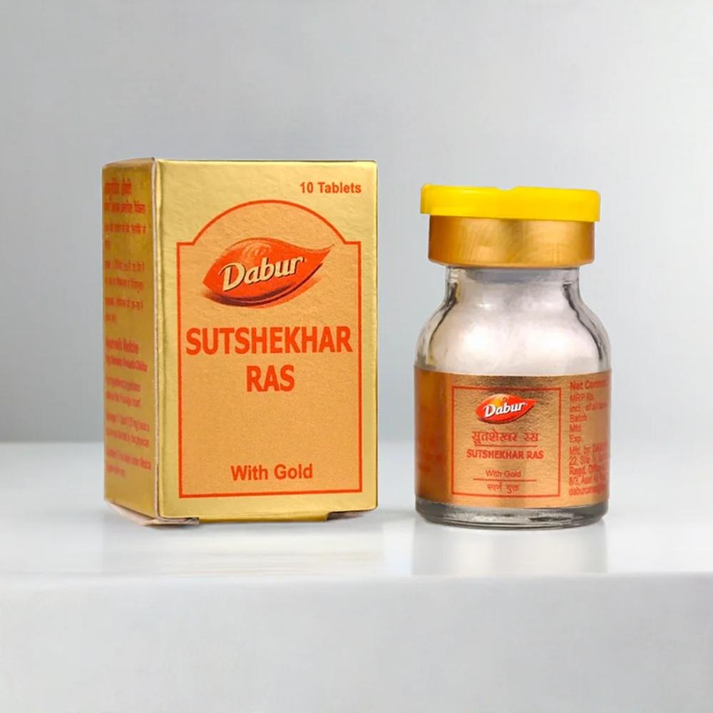 Dabur Sutshekar Ras 10 Tablets - Age Group: For Adults