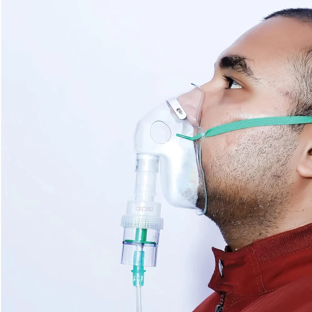 Nebulizer Mask - High-quality Plastic, Portable Manual Operation | Sterilized, Eco-friendly, Compatible With Most Nebulizer Machines