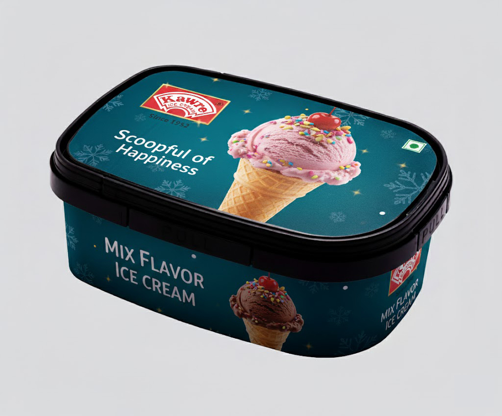 750 ml oval shape IML