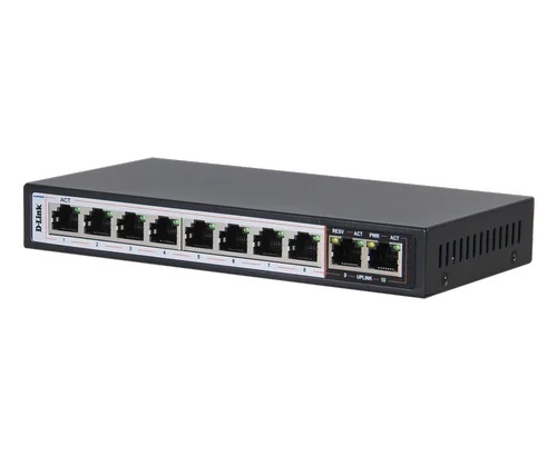D-Link Des-F1010P-E 8 + 2 1000Mbps 250M Poe Switch - Features: Low Power Consumption