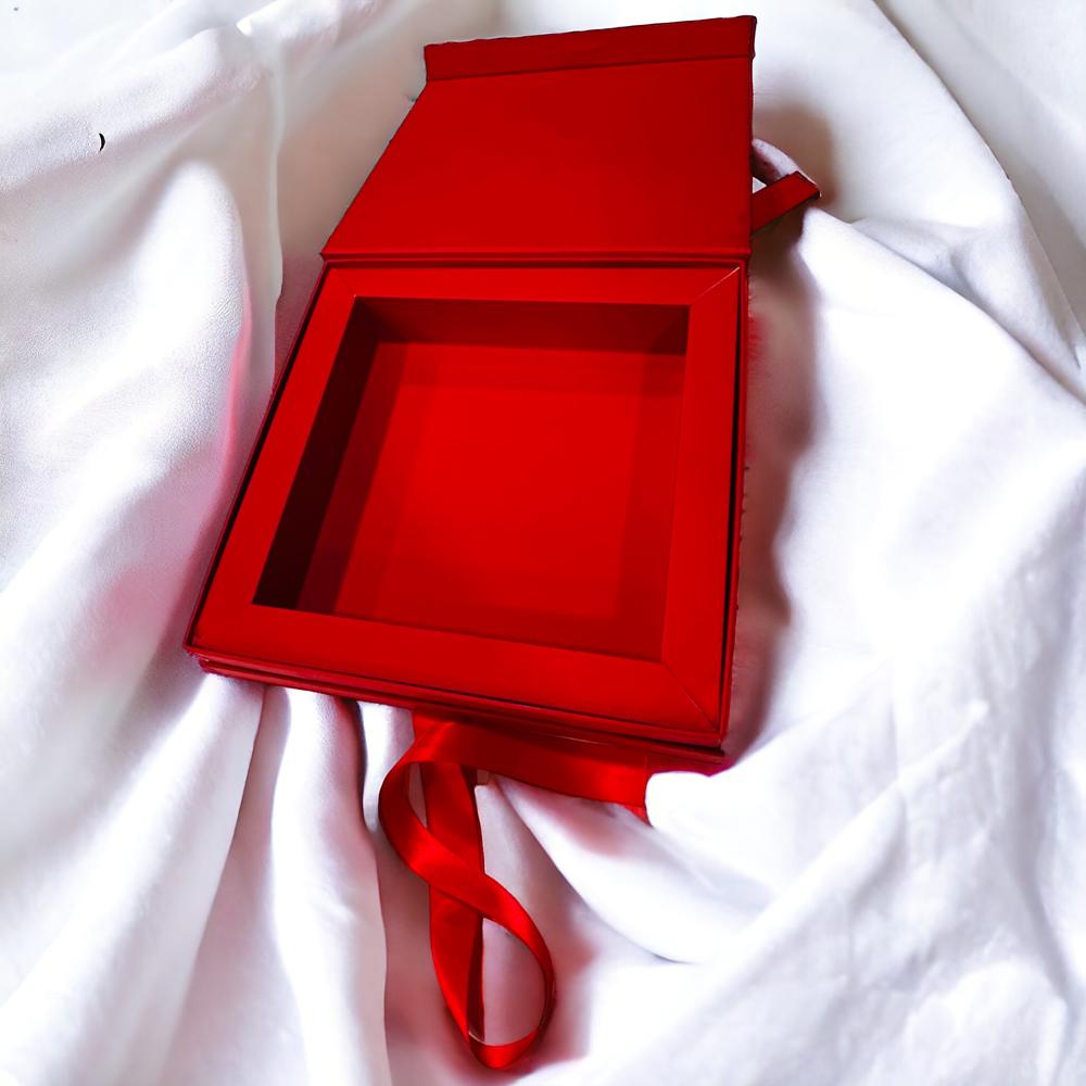 Magnetic Rigid Ribbon 4 Flap Box - Coating Type: Customized
