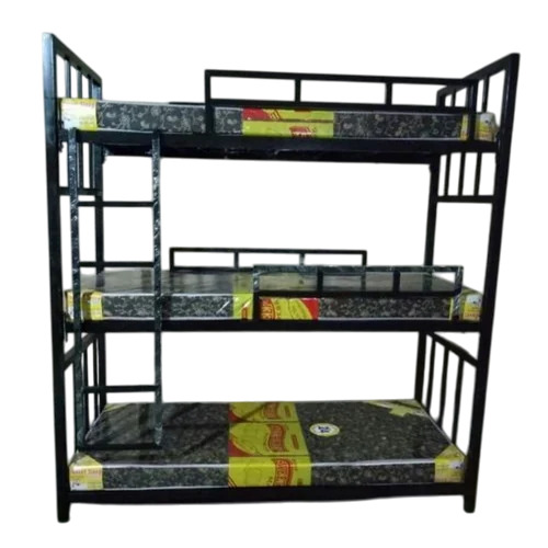 Iron Triple Bunk Bed - Color: Multiple