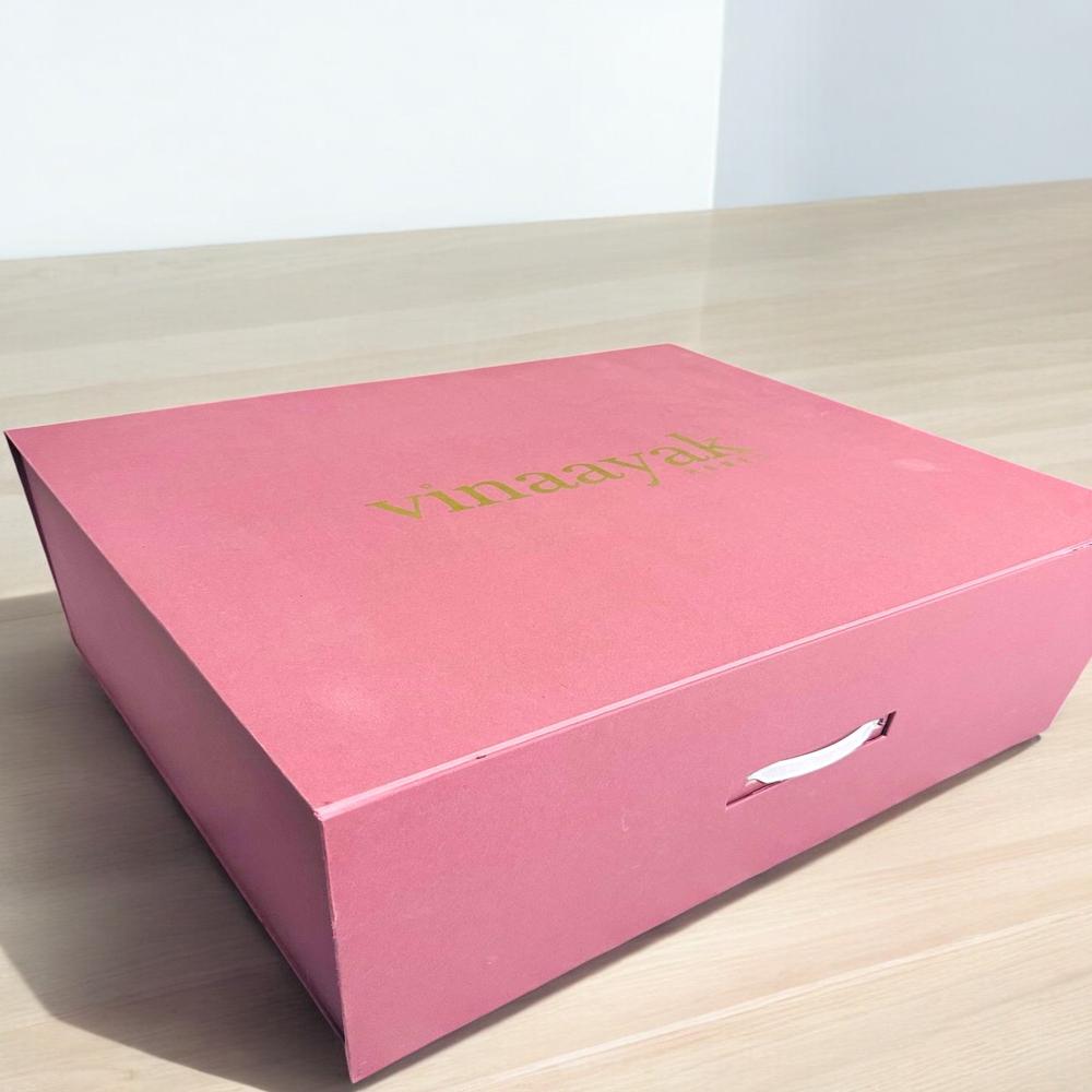 Collapsible Plastic Handle Collapsible Box In Briefcase Style - Coating Type: Customized