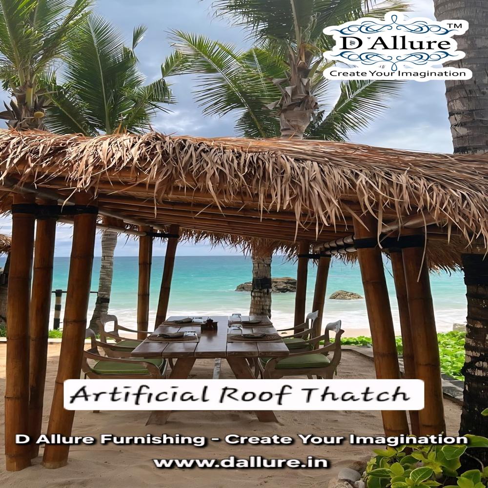 Synthetic Thatch Roofing Panels for Resorts, Cafes & Farmhouses