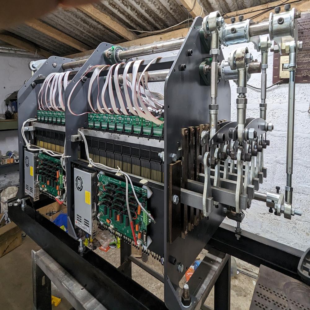 High Speed Electronic Jacquard Machine - Color: Green Paint Coated