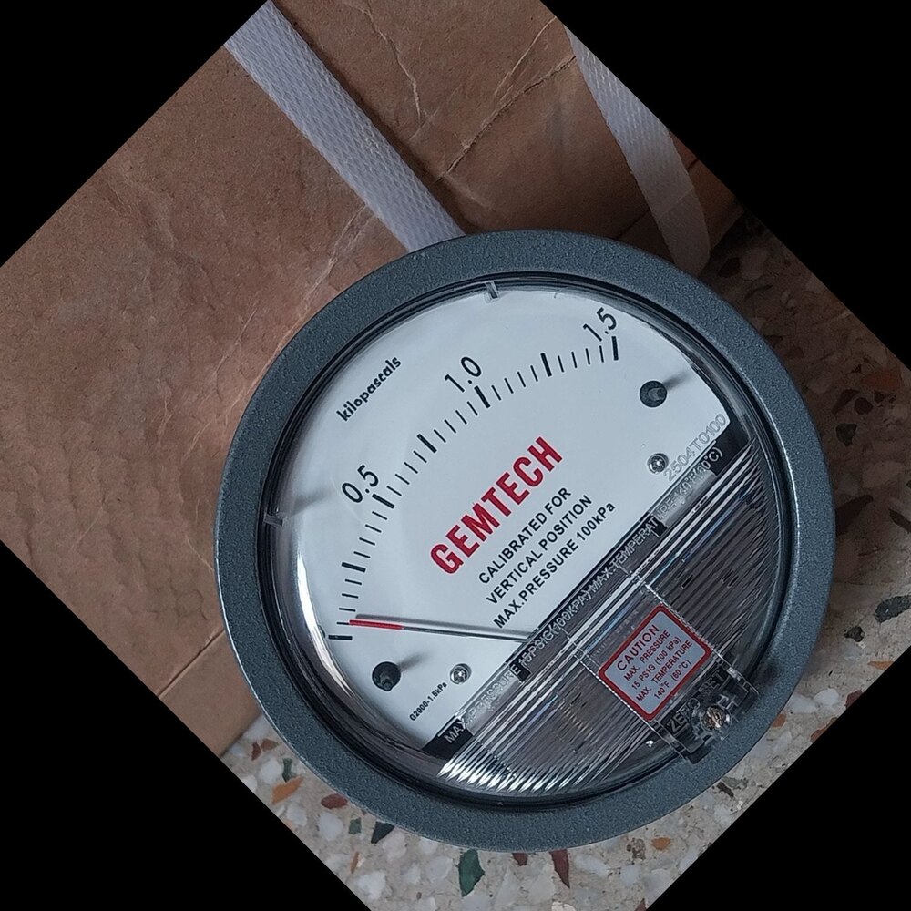 GEMTECH DIFFERENTIAL PRESSURE Gauge Automatic Vertical Rice Whitener Machine