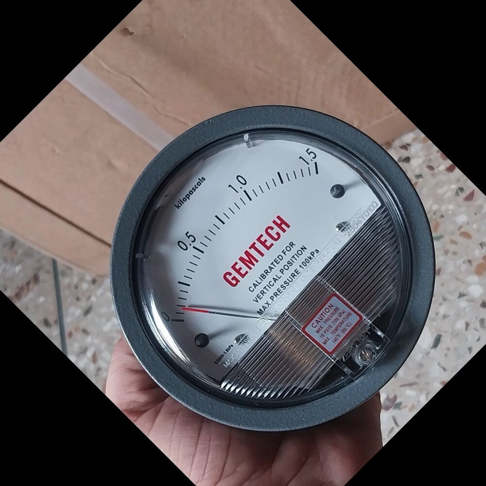 GEMTECH DIFFERENTIAL PRESSURE Gauge Automatic Vertical Rice Whitener Machine