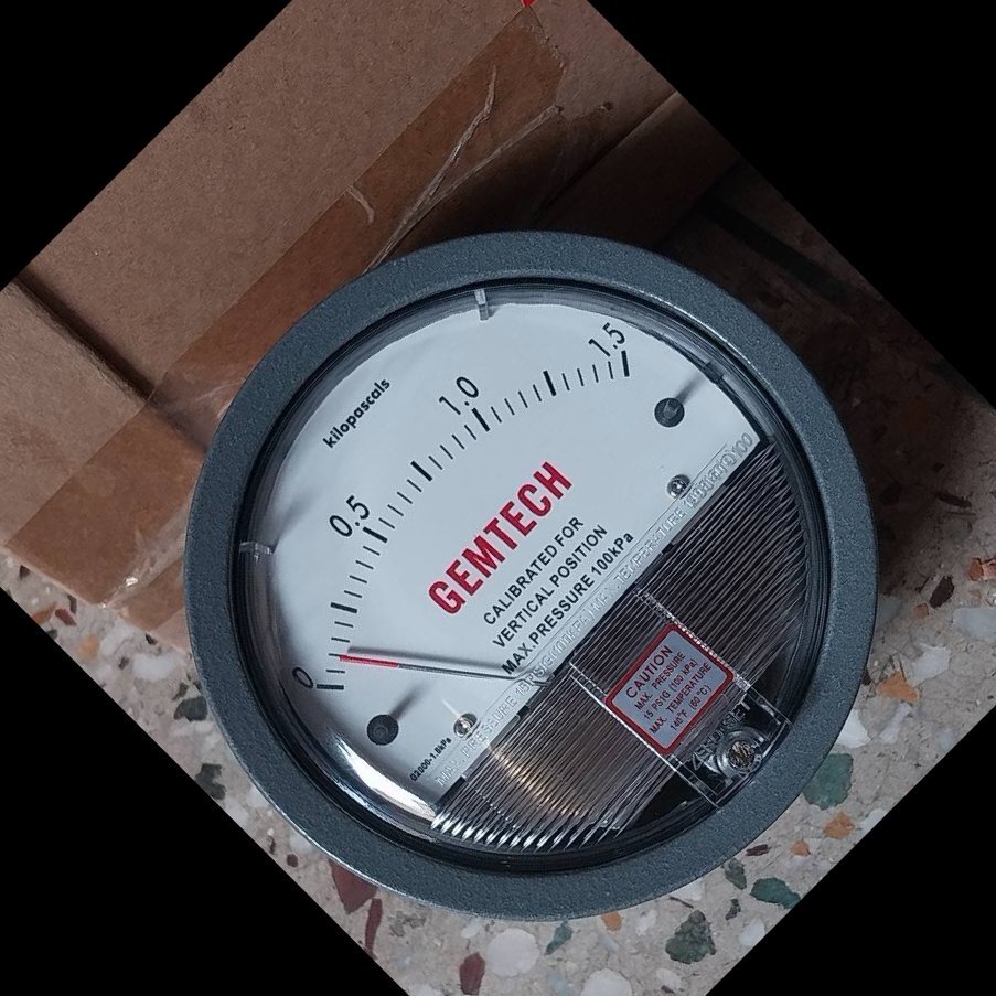 GEMTECH DIFFERENTIAL PRESSURE Gauge Automatic Vertical Rice Whitener Machine