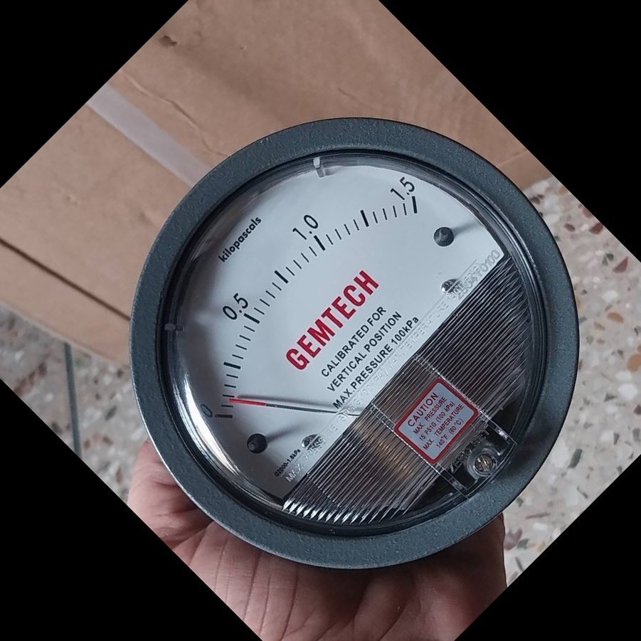 GEMTECH DIFFERENTIAL PRESSURE Gauge Automatic Vertical Rice Whitener Machine