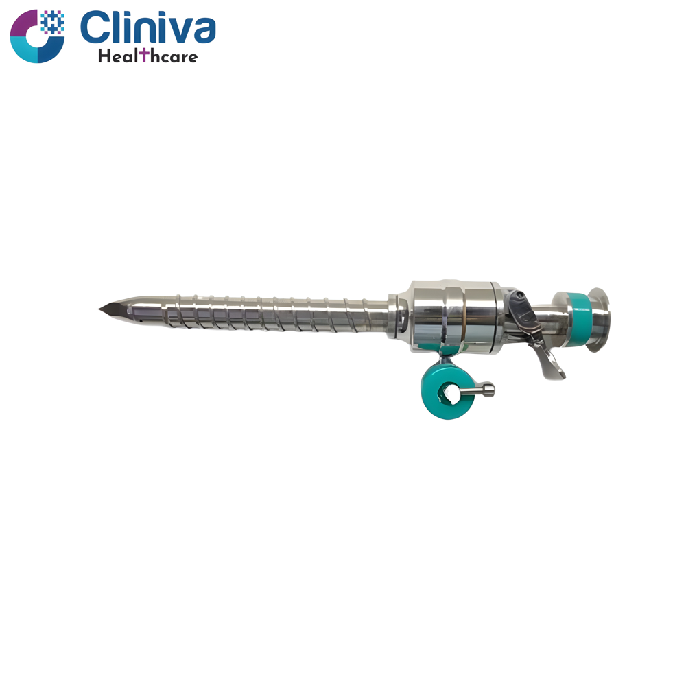 Laparoscopic Spiral Trocar Cannula Metal 5Mmx100Mm - Application: Hospital