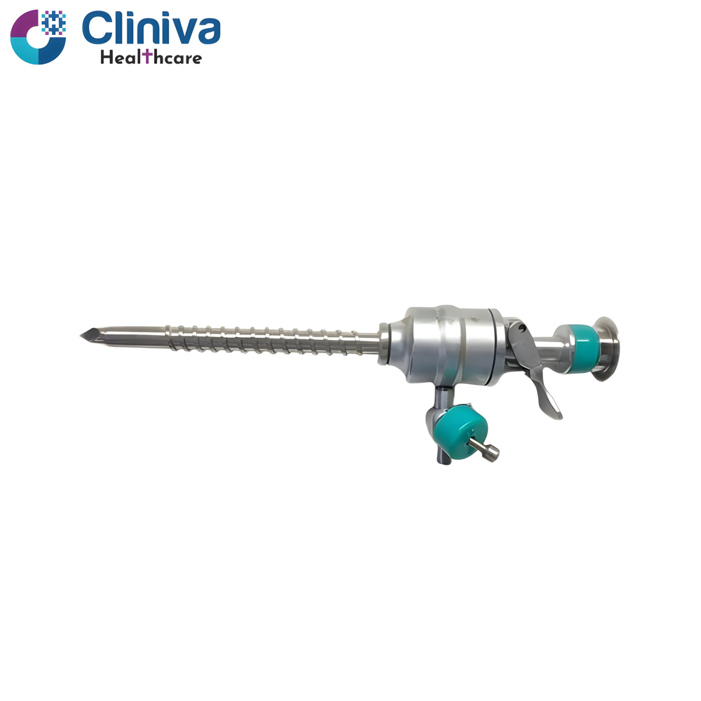 Laparoscopic Spiral Trocar Cannula Metal 5Mmx100Mm - Application: Hospital