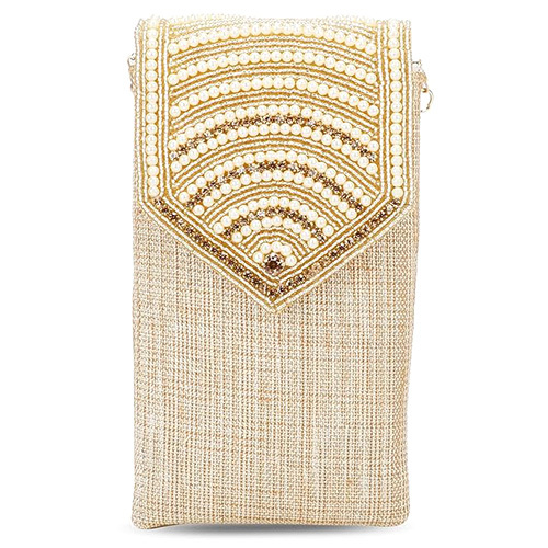 Rajasthani Jute Mobile Pouch - Color: Multicolor