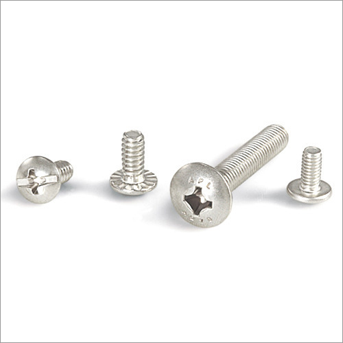 Mushroom Head Screw - Steel, Varies Sizes, Zinc Plated Finish | Corrosion Resistant, Weather Resistant, Galvanized Surface Treatment, Self-tapping Design