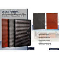 Cisco A5 Notebook With Memorandum & Bookmark Ribbon - Feature: Good Quality