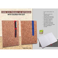 Cork Eco Friendly A5 Notebook With Colored Pen Slot - Feature: Good Quality