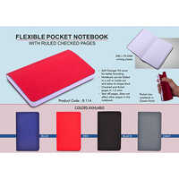 Flexible Pocket Notebook with Ruled & Checked pages