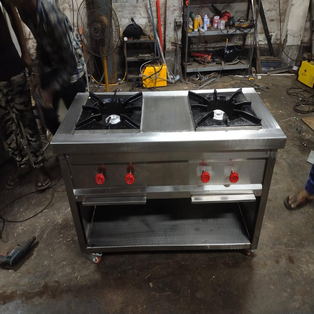 Double Burner Indian Cooking Range