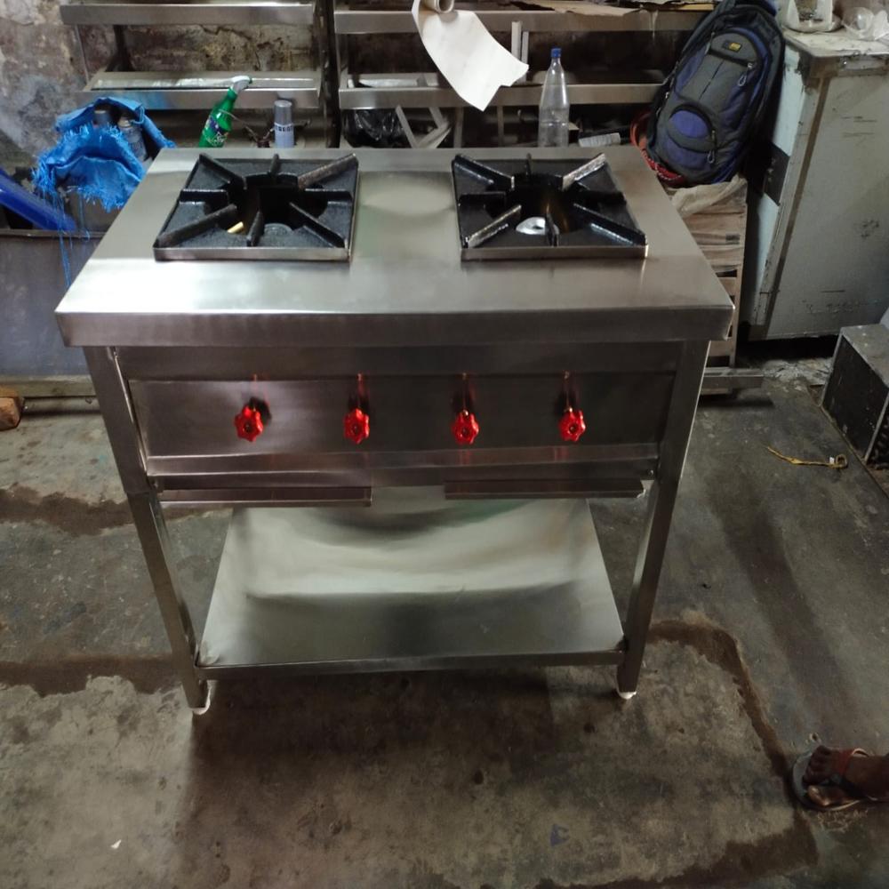 Double Burner Indian Cooking Range