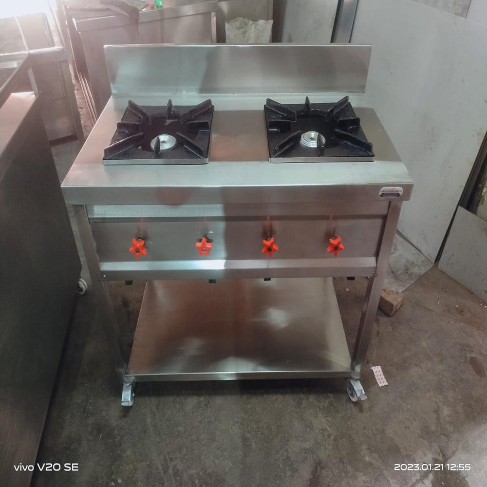 Double Burner Indian Cooking Range