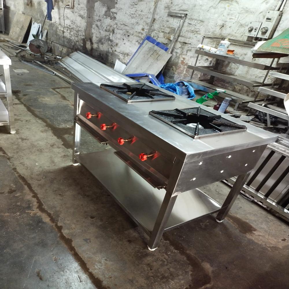 Double Burner Indian Cooking Range