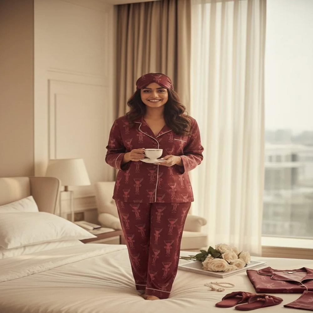 Martini Satin Pj Set