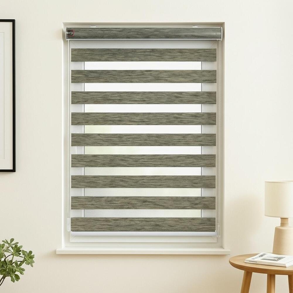 Designer Zebra Blinds - Color: Brown