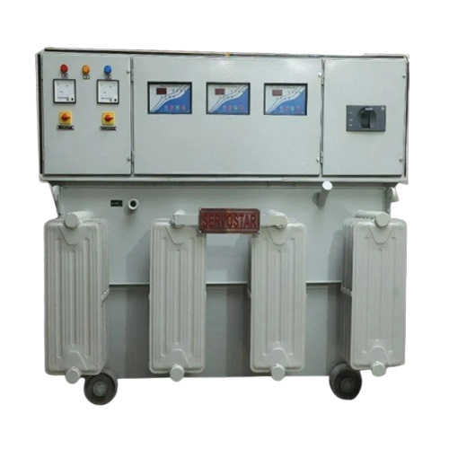 100Kva Three Phase Servo Controlled Voltage Stabilizer - Efficiency: 98%