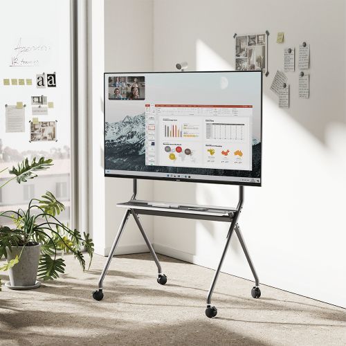 Interactive Flat Panel Stand - Features: Moovable