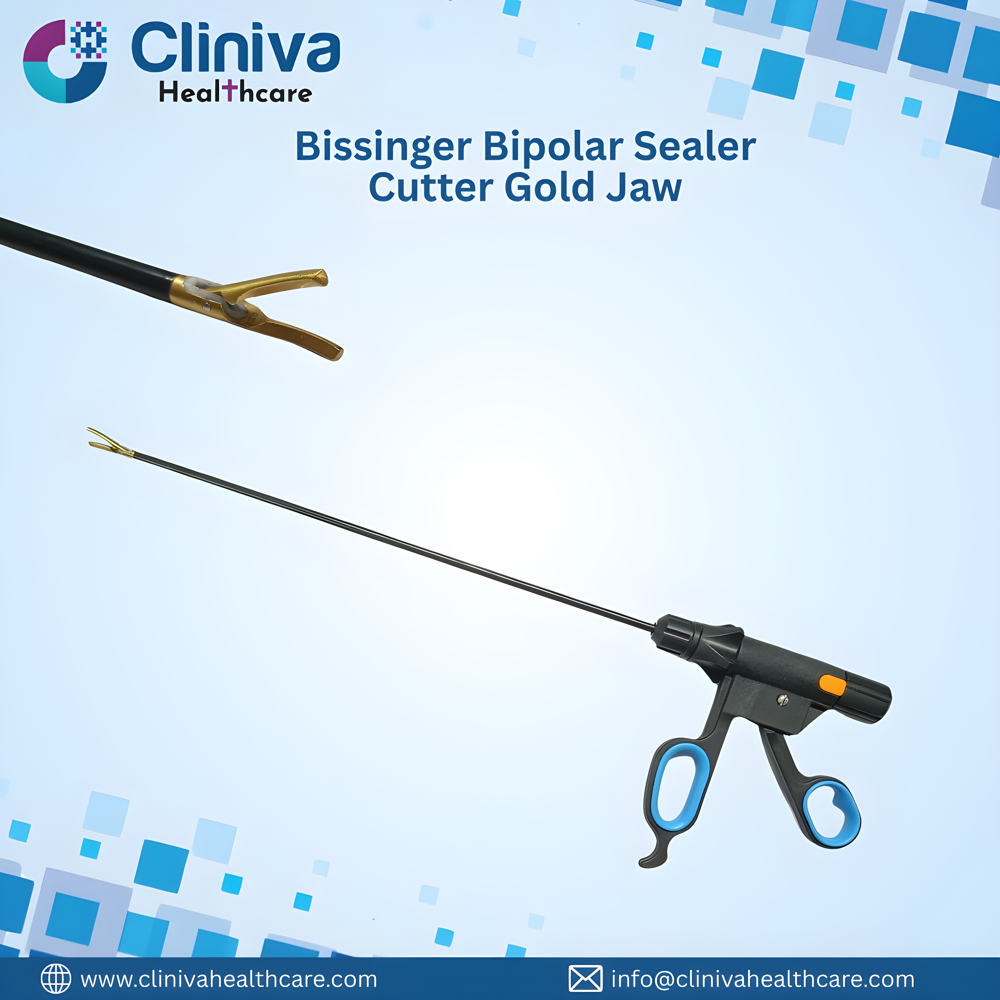 Laparoscopic Bissinger Bipolar Sealer Cutter Gold Jaw 5mmx330mm