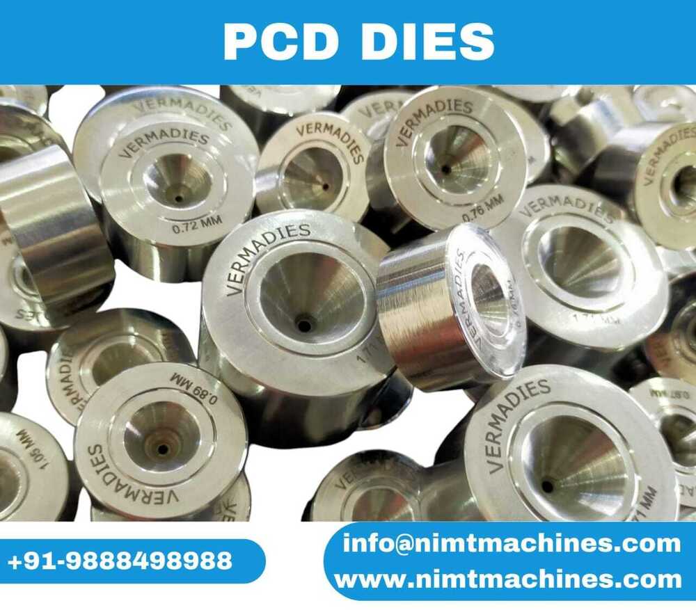 Pcd Wire Drawing Dies - Metal, Standard Size , Gray | 1 Year Warranty, Industrial Die Casting