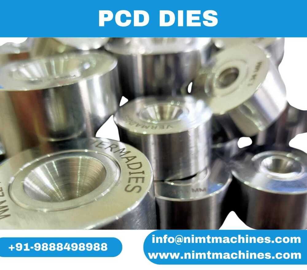 Pcd Wire Drawing Dies - Metal, Standard Size , Gray | 1 Year Warranty, Industrial Die Casting