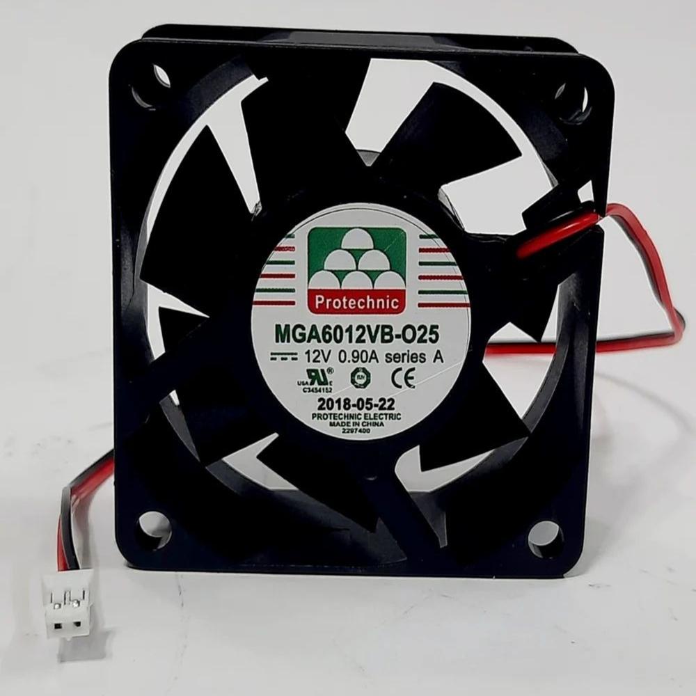 PROTECHNIC MGA6012VB-O25 12V DC 0.90A 2 WIRE SIZE 12025mm Industrial Axial Cooling Fan 