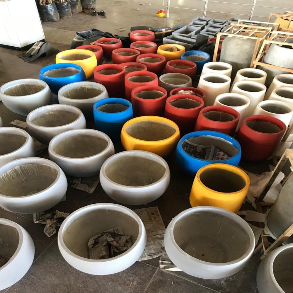 Garden Cement Pots - Dimensions: Various Available Millimeter (Mm)