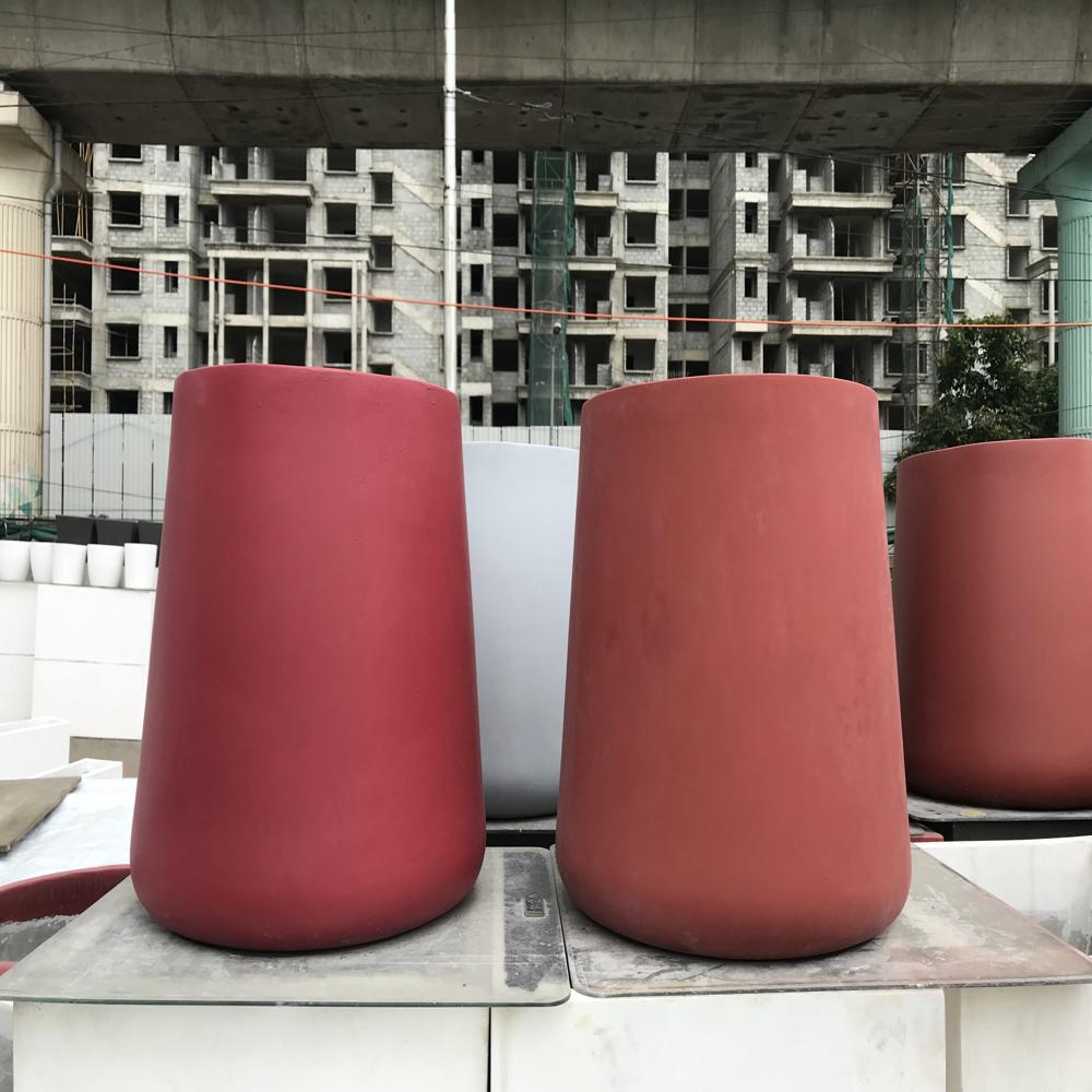 Garden Cement Pots - Dimensions: Various Available Millimeter (Mm)