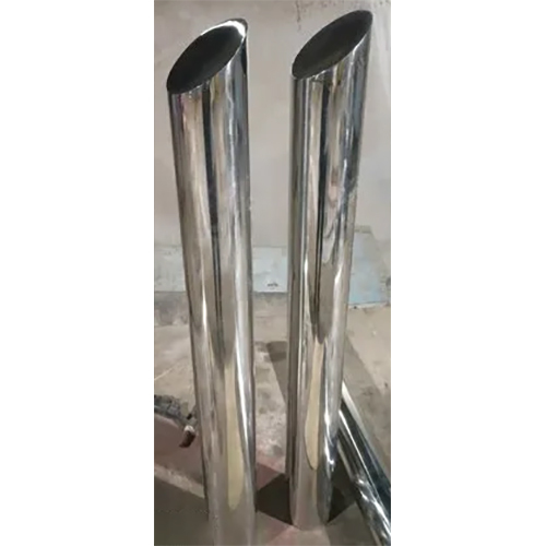 Surface Mounted Bollard - Color: Silver